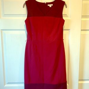 Maroon and Burgundy Color block dress